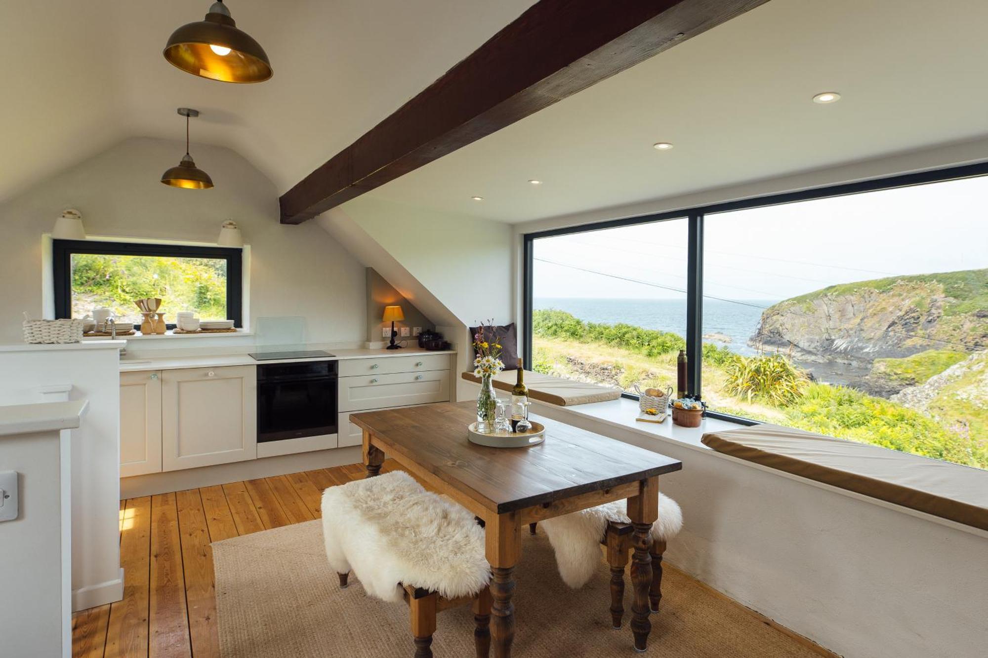 Cliff-Top Cottage On Coast Path W/Panoramic Views Trevine Exterior foto